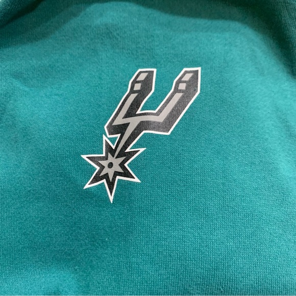 San Antonio Spurs NBA '47 Brand Men's XL Pullover Sweatshirt Hoodie Teal - Picture 4 of 8